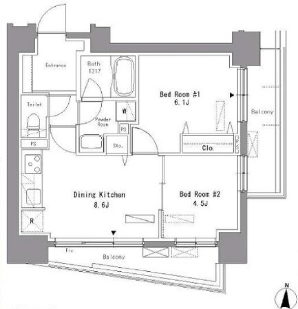 パークアクシス錦糸町の物件間取画像